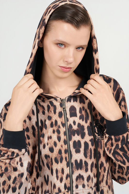 RC Leopard Print Sweatshirt JAGUAR QOT66B-2OG34