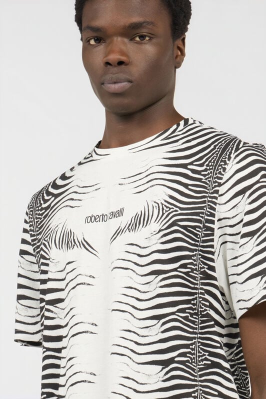 RC Zebra Print T-Shirt WHITE/BLACK ZEBRA SOT60L-JD020