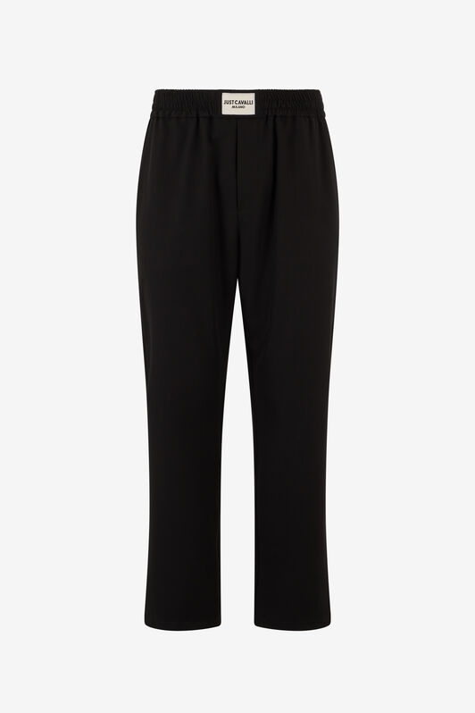 JC Pantalones Deportivos Con Etiqueta Con Logotipo Negro UFT006-UF020
