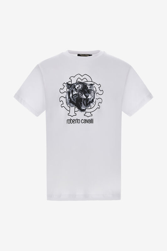RC T-shirt with Jaguar logo and print White NOT60Q-JD060