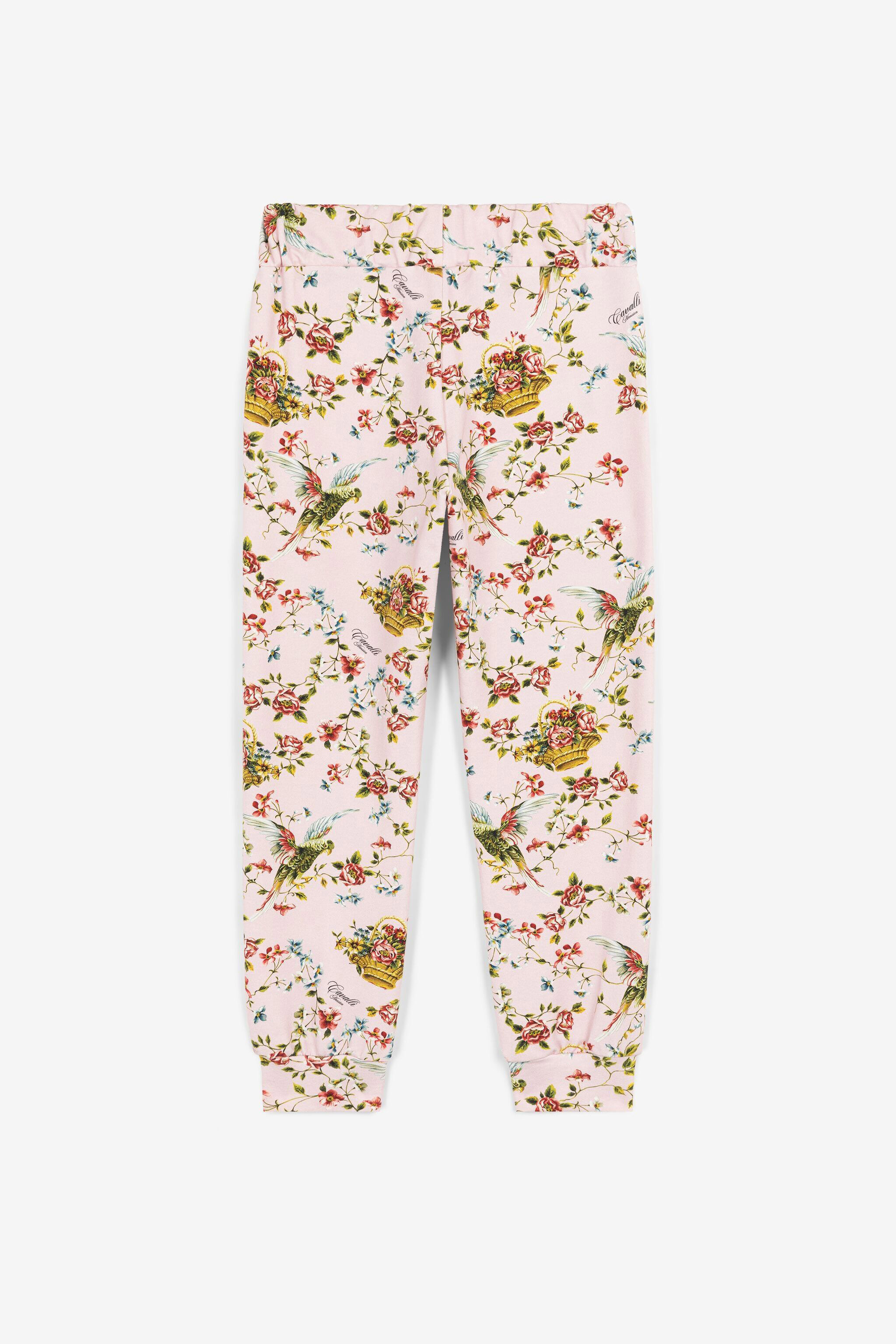 JU Floral-Print Sweatpants Pink OJT237-1Z007