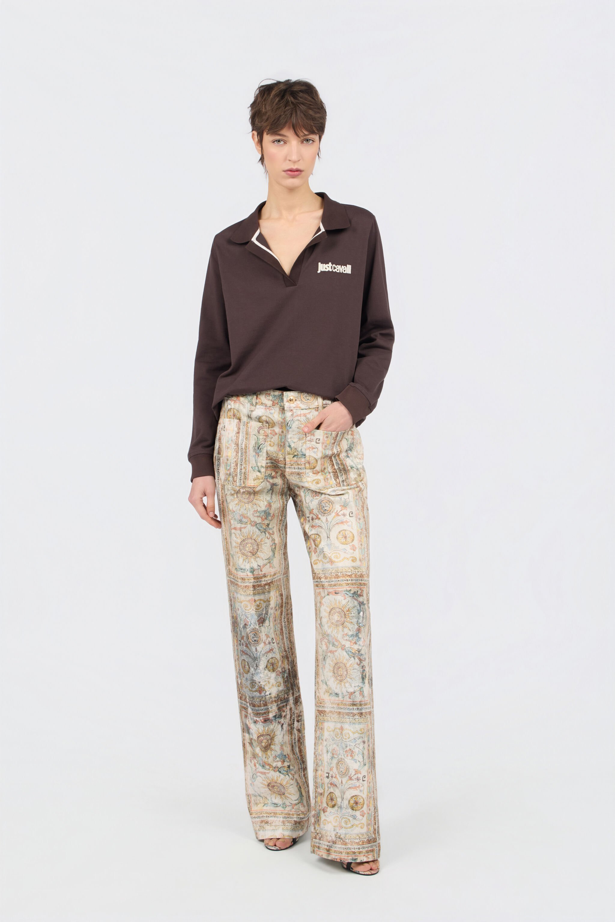 JC Persian Tarot Print Jeans JC Persian Tarot Print Jeans SHIFTING SAND WFJ049-WF533