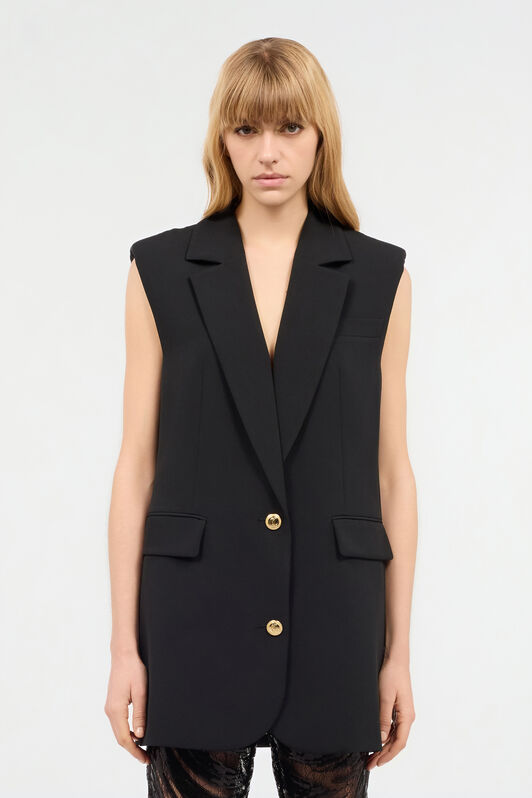 JC Einreihiges Blazerkleid Schwarz UFT189-UF255