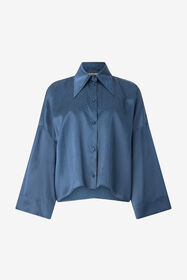 ${brand} Silk Shirt With Snake-Effect Pattern ${colorDescription} ${masterID}