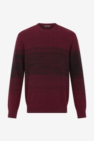 RC Burgundy Dégradé Cotton Sweater RED/BLACK SOM60A-MG001