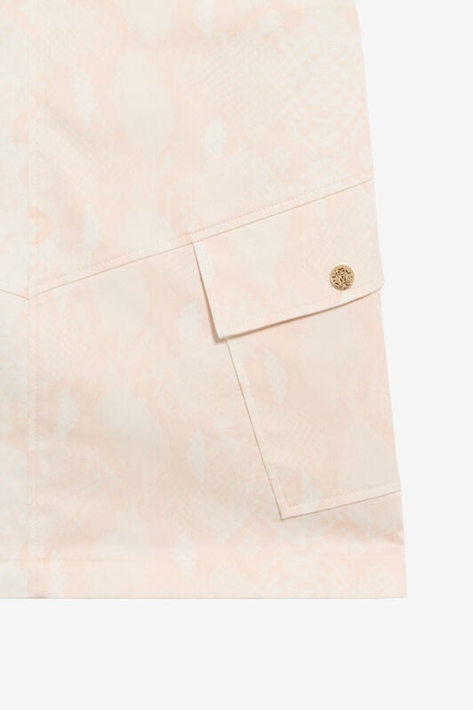 JU Python Print Skirt LIGHT ROSE UJT30A-6SO53