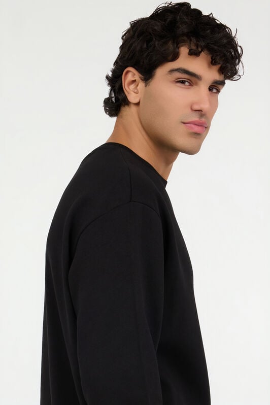 JC Sweatshirt mit gesticktem Logo BLACK VFT097-VF141