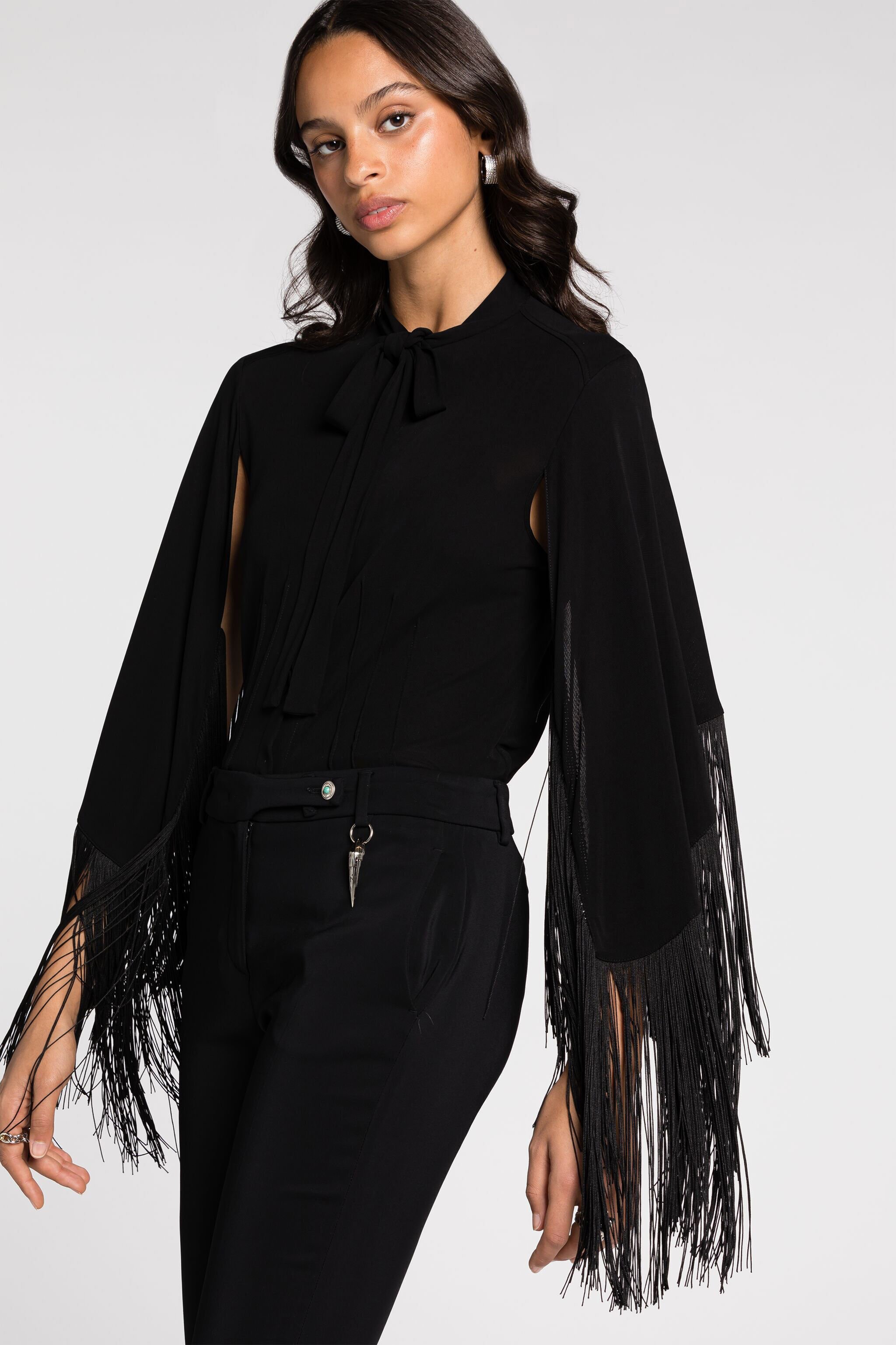 RC Pantaloni sartoriali con zanna Nero RKT203-HR002