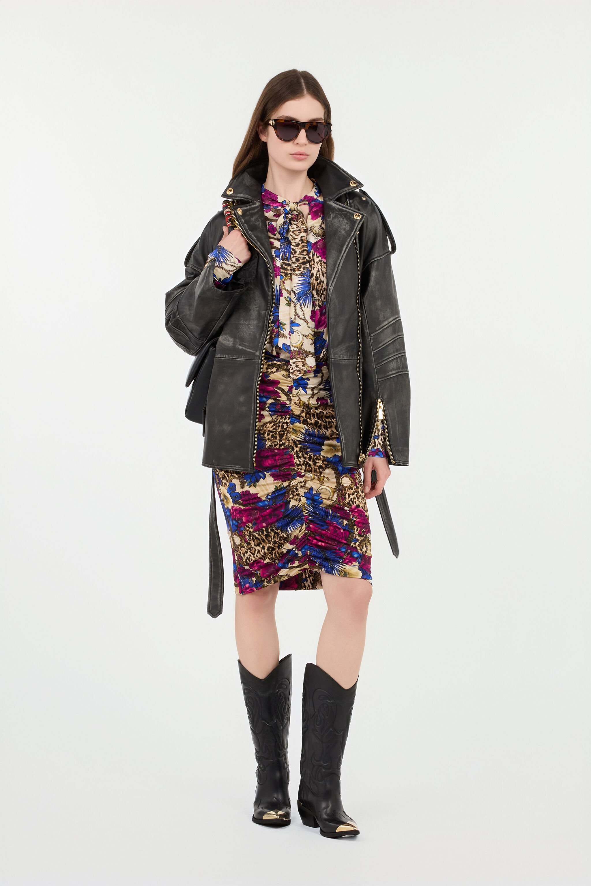 JC Veste en cuir noire JC Veste en cuir noire BLACK VFP007-VF475