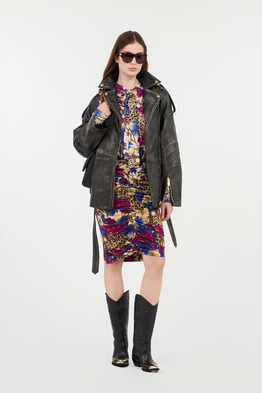 JC Veste en cuir noire JC Veste en cuir noire BLACK VFP007-VF475