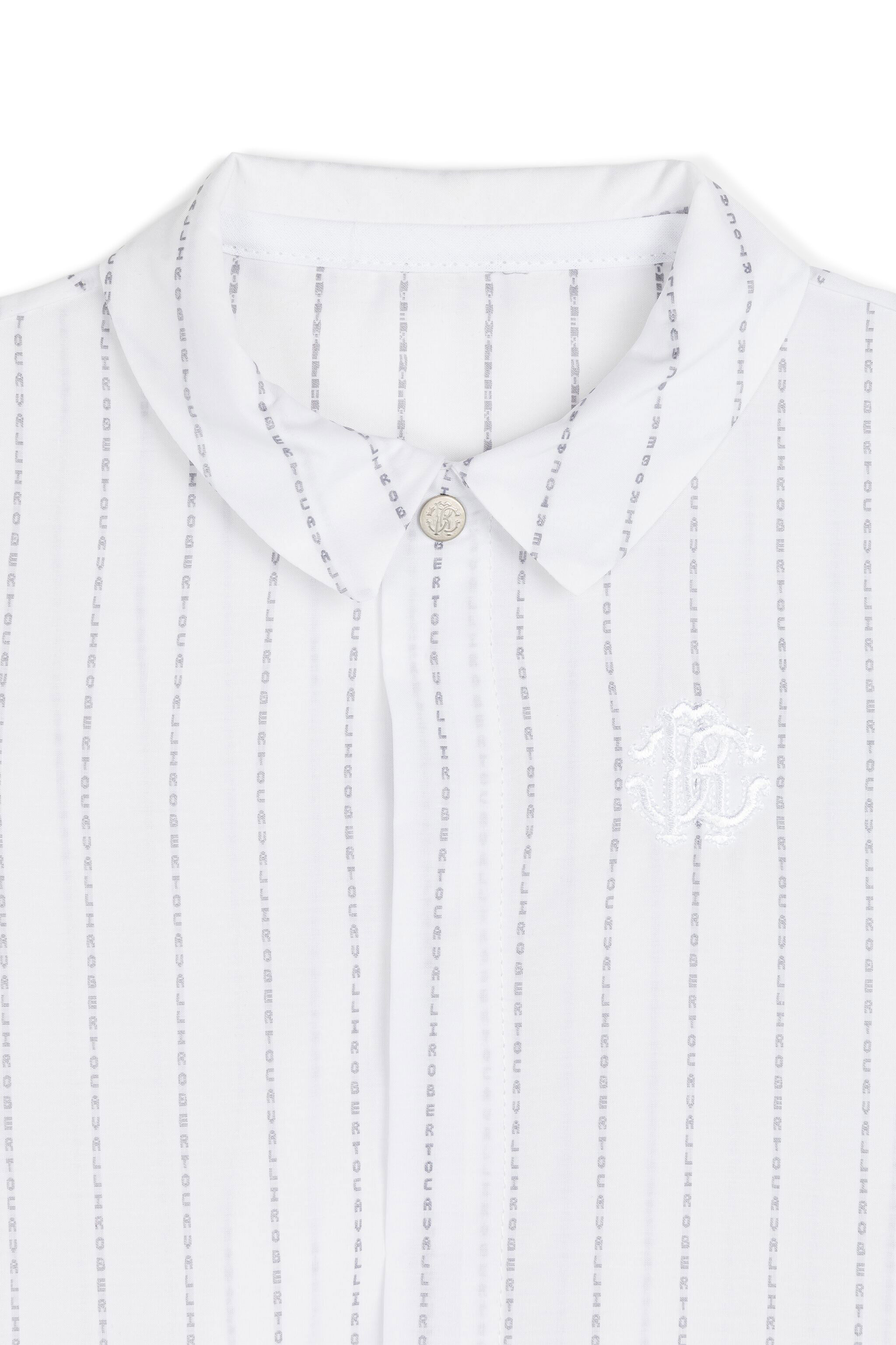 JU Logo RC cotton babygrow BIANCO/GRIGIO GJT817-CH048