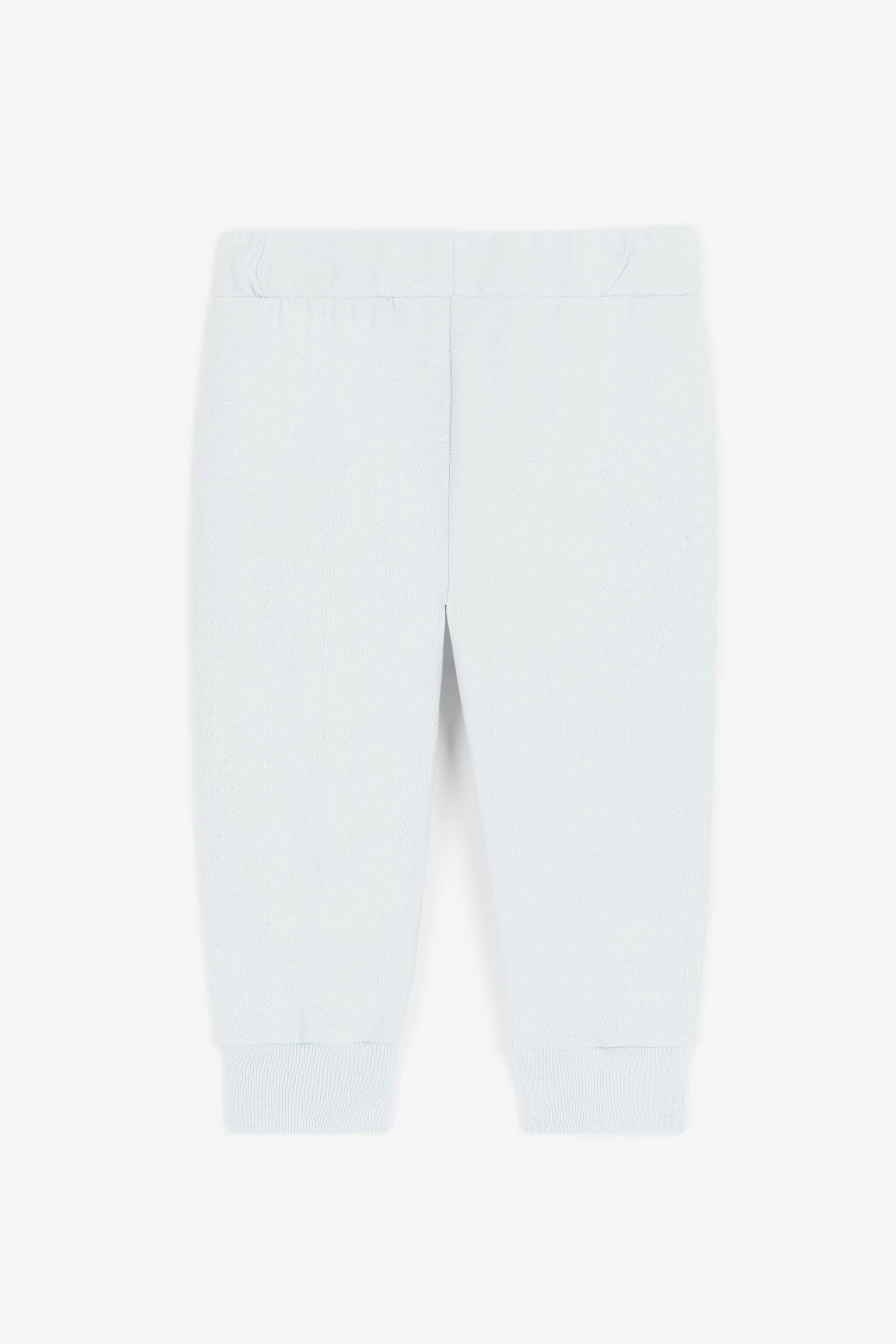 JU Logo-Print Cotton Sweatpants Light blue RJT20B-CF050