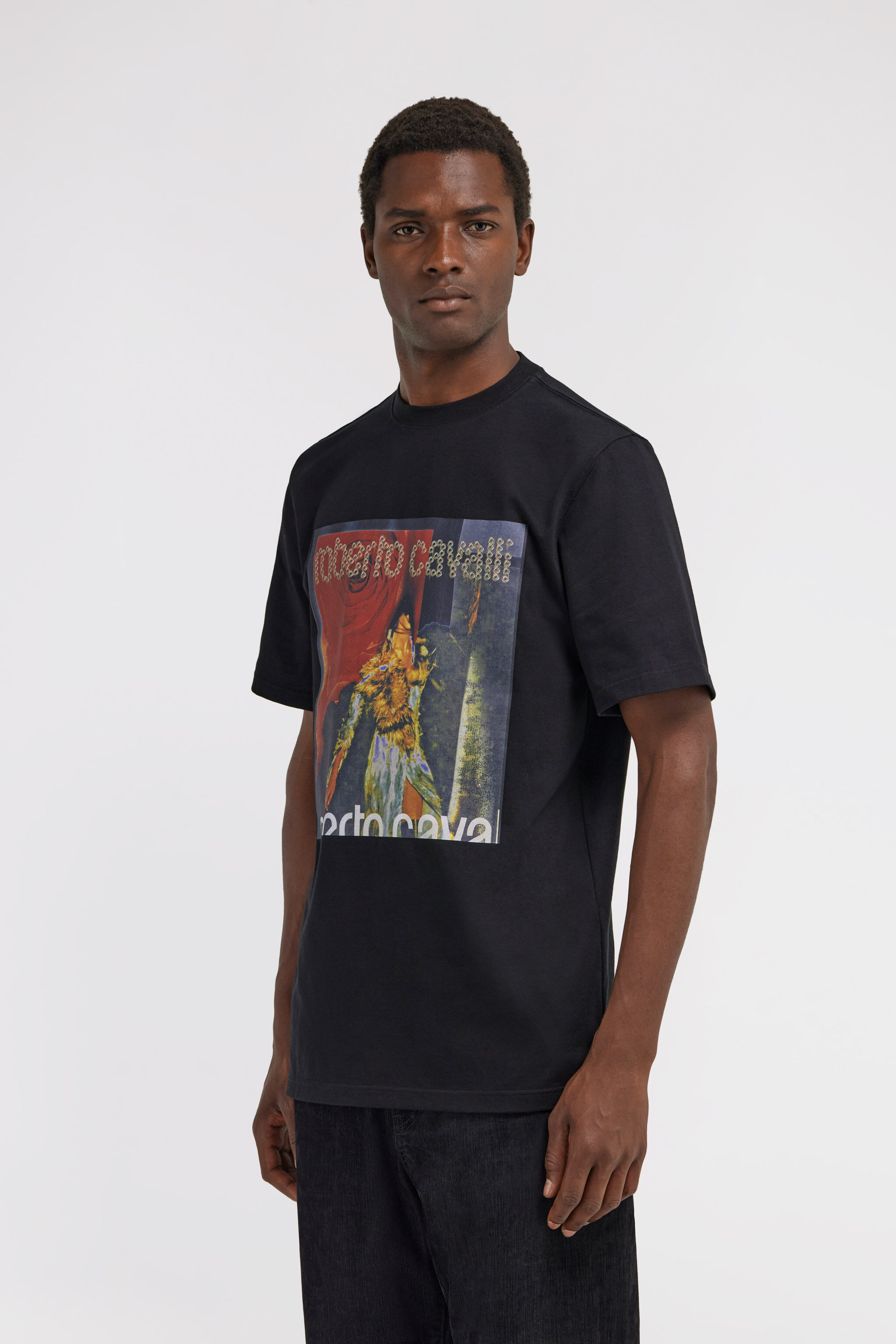 RC T-Shirt mit Print Schwarz TRT61F-JD060