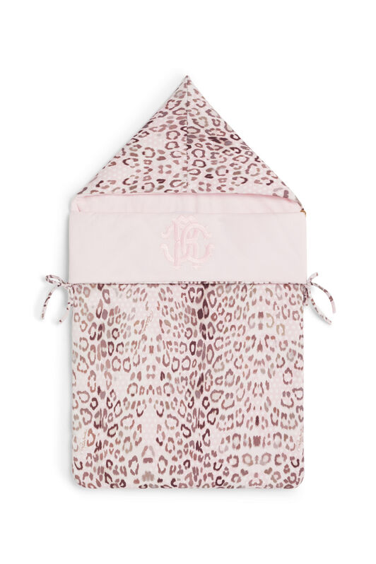 JU Blue Jaguar print reversible baby nest JU Blue Jaguar print reversible baby nest BABYPINK/BEIGE/BROWN JJT81H-JMR82