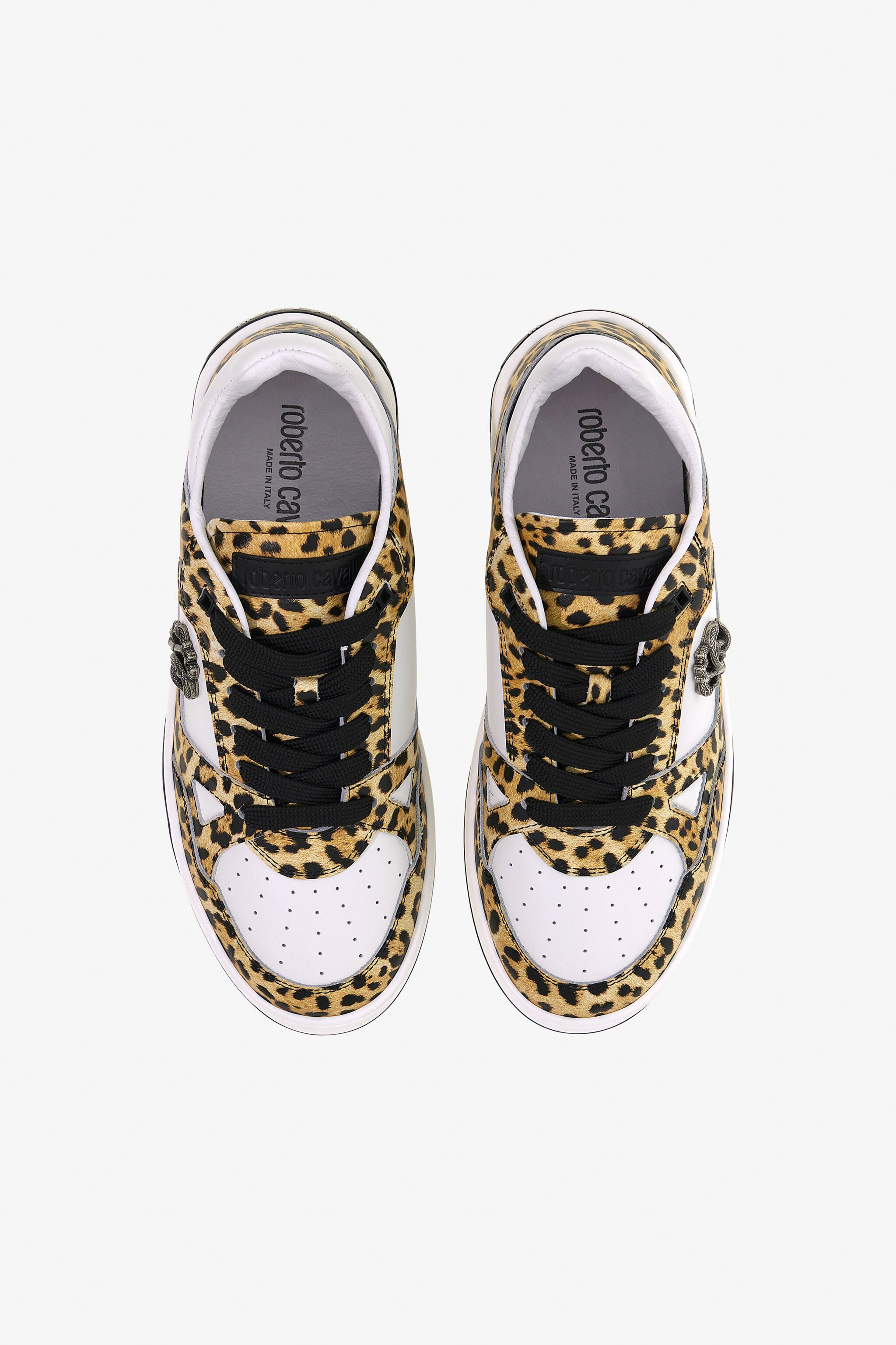 RC Low-Top Sneakers with Jaguar Print Light Brown SKS045-PZA90