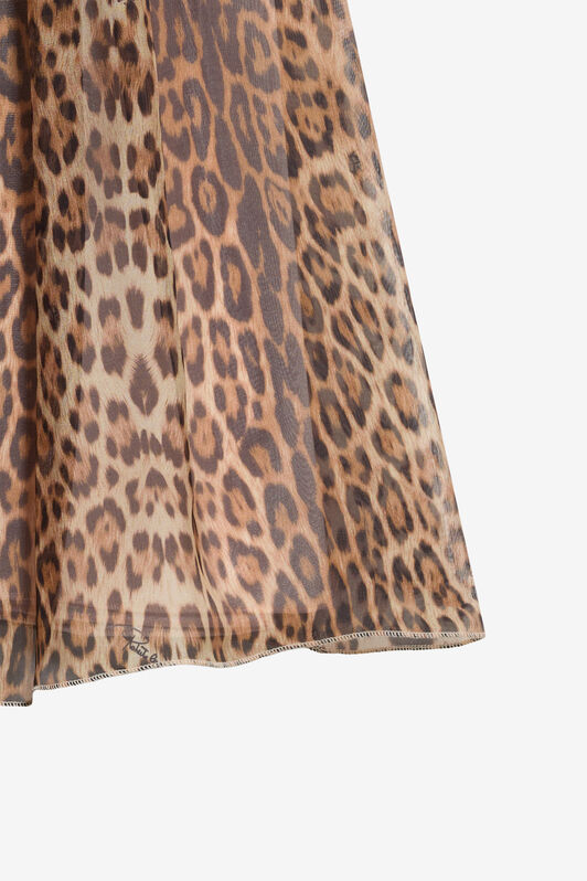 JU Kinderrock mit Leoparden-Print BLACK WJT30C-6DR13