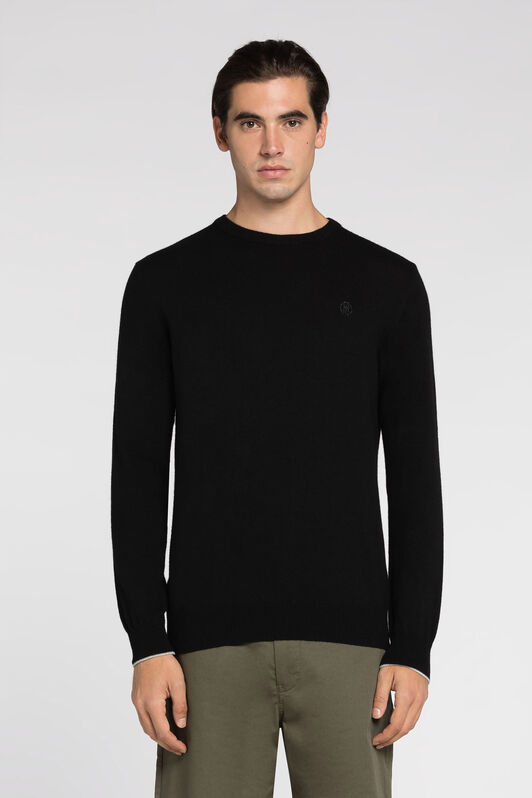 RC Maglione con ricamo Monogram RC RC Maglione con ricamo Monogram RC Nero JSM00A-MI014