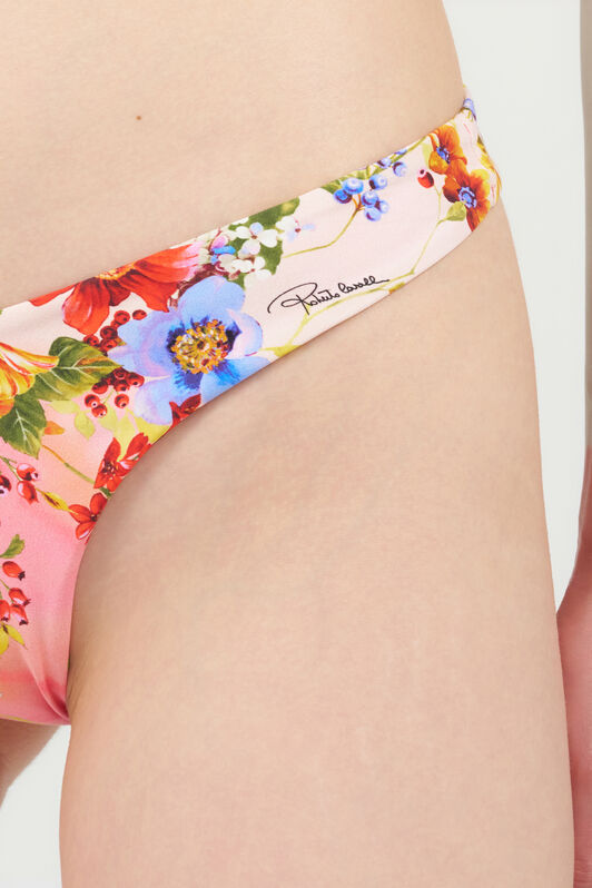 RC Slip Bikini Stampa Miami Flowers GREEN/FUCHSIA WQW002-HVR39