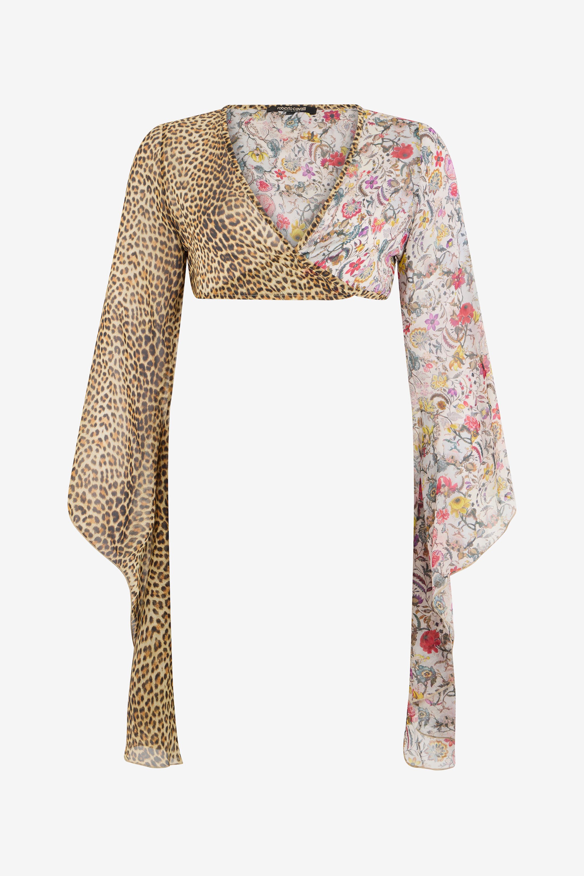 RC Seidentop mit Baby Jaguar-Print RC Seidentop mit Baby Jaguar-Print MULTICOLOR WQW024-HNR31