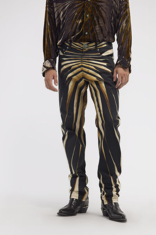RC Jeans slim stampa Ray of Gold Oro RMJ211-DXI34
