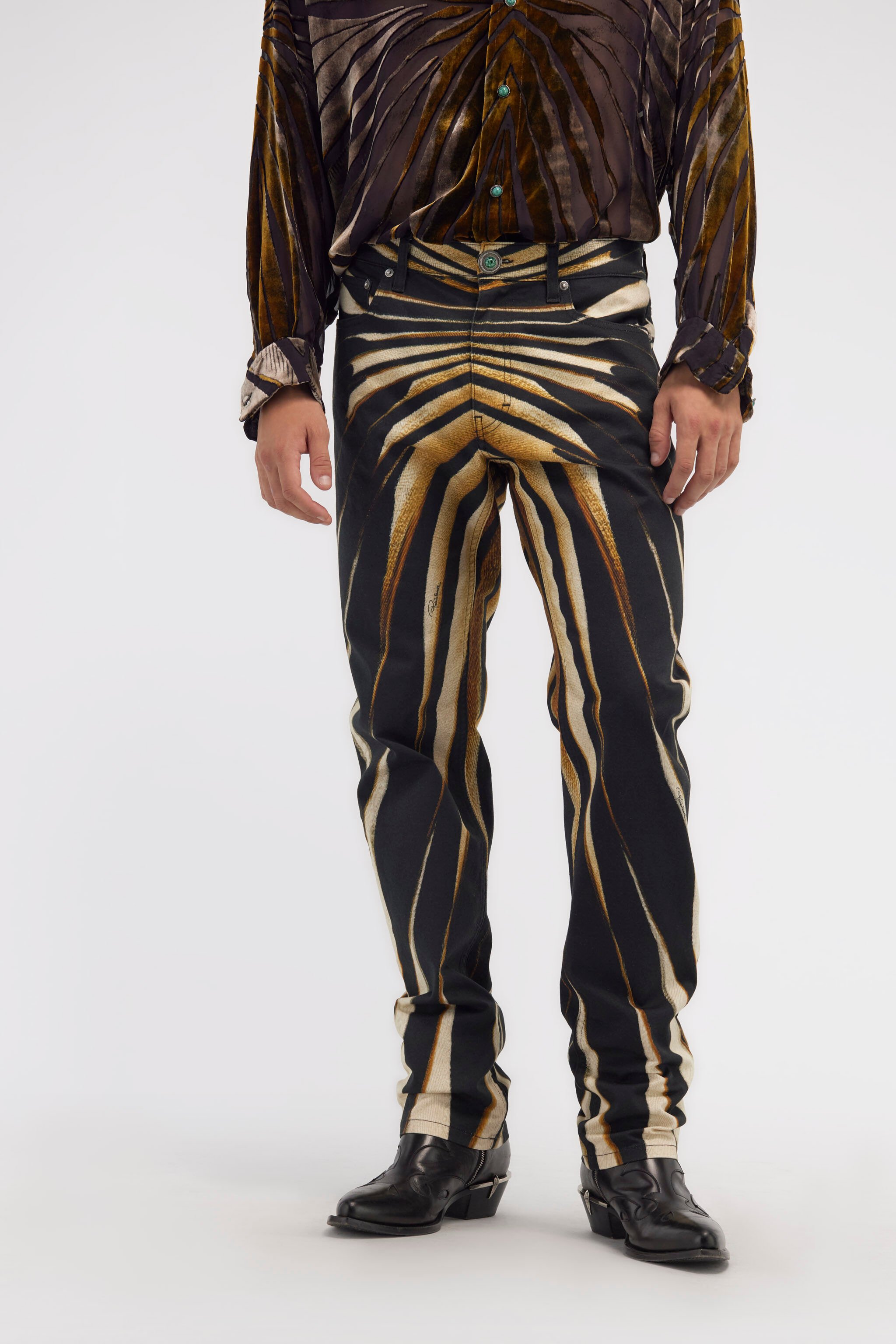 RC Jeans slim stampa Ray of Gold Oro RMJ211-DXI34