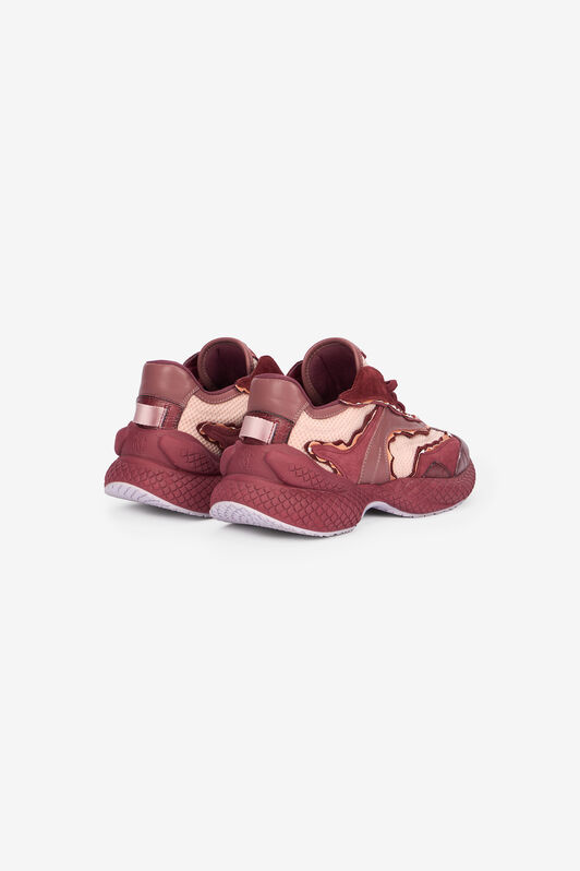 RC Pink Lace-Up Sneakers With Chunky Sole RC Pink Lace-Up Sneakers With Chunky Sole Purple VQS200-PZS67