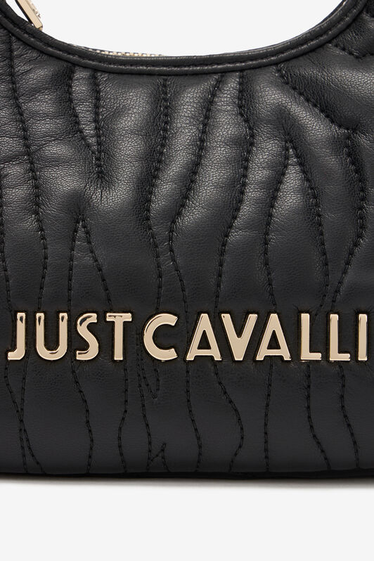 JC Sac Hobo Surpiqué Avec Logo Noir UFB069-UF438