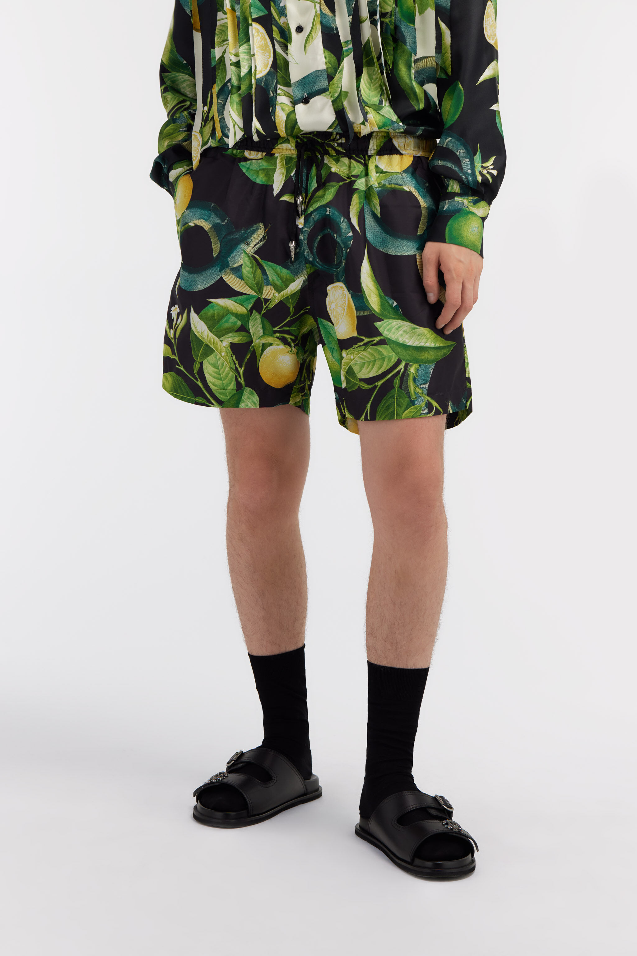 RC Swim shorts with Lemon print Negro SYH00A-5RF75