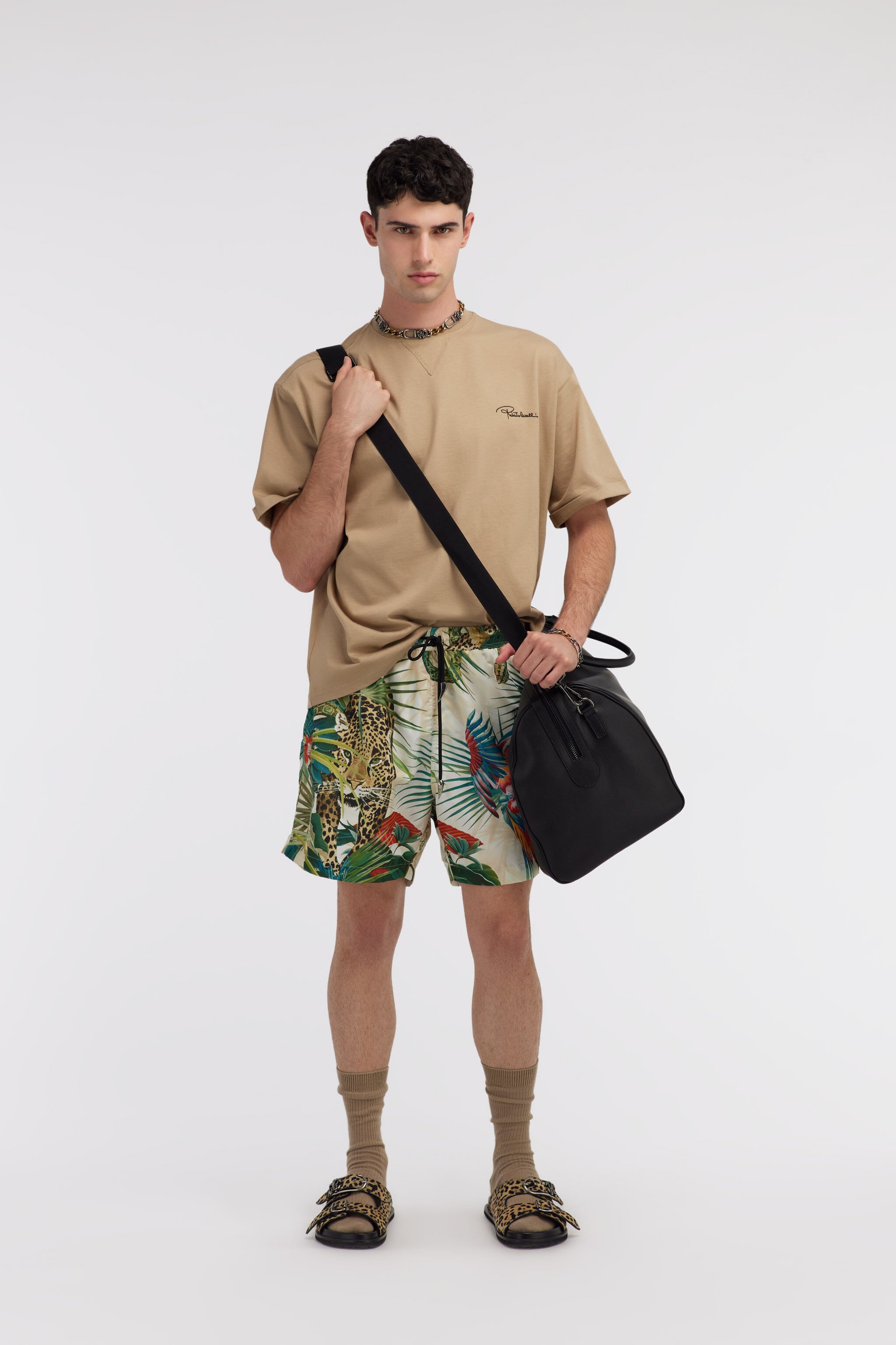 RC Swim shorts with Jungle print Green SYH00A-5RF72