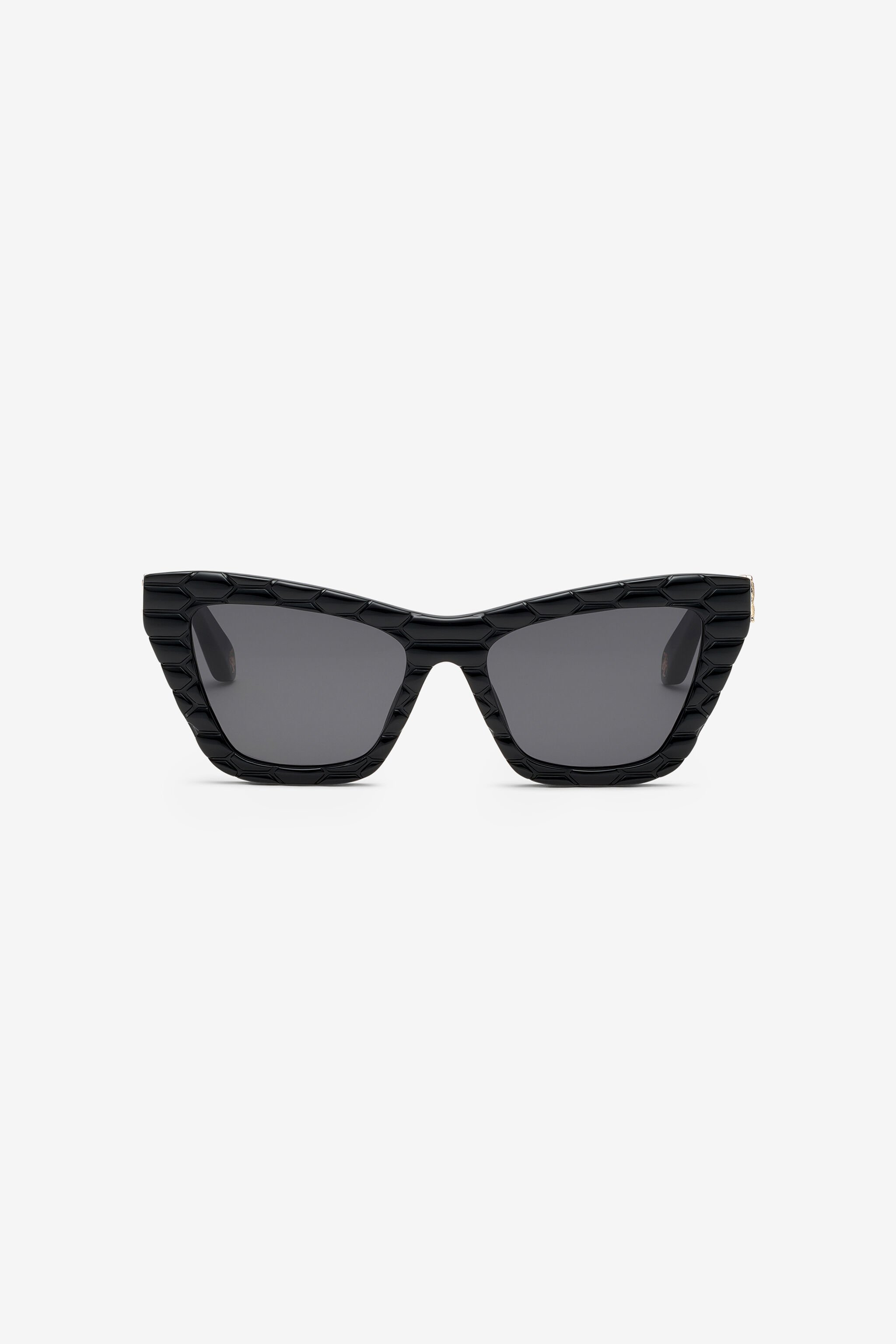 RC Sunglasses with smooth front and matelassè effect on temples Black UALD04-ID199