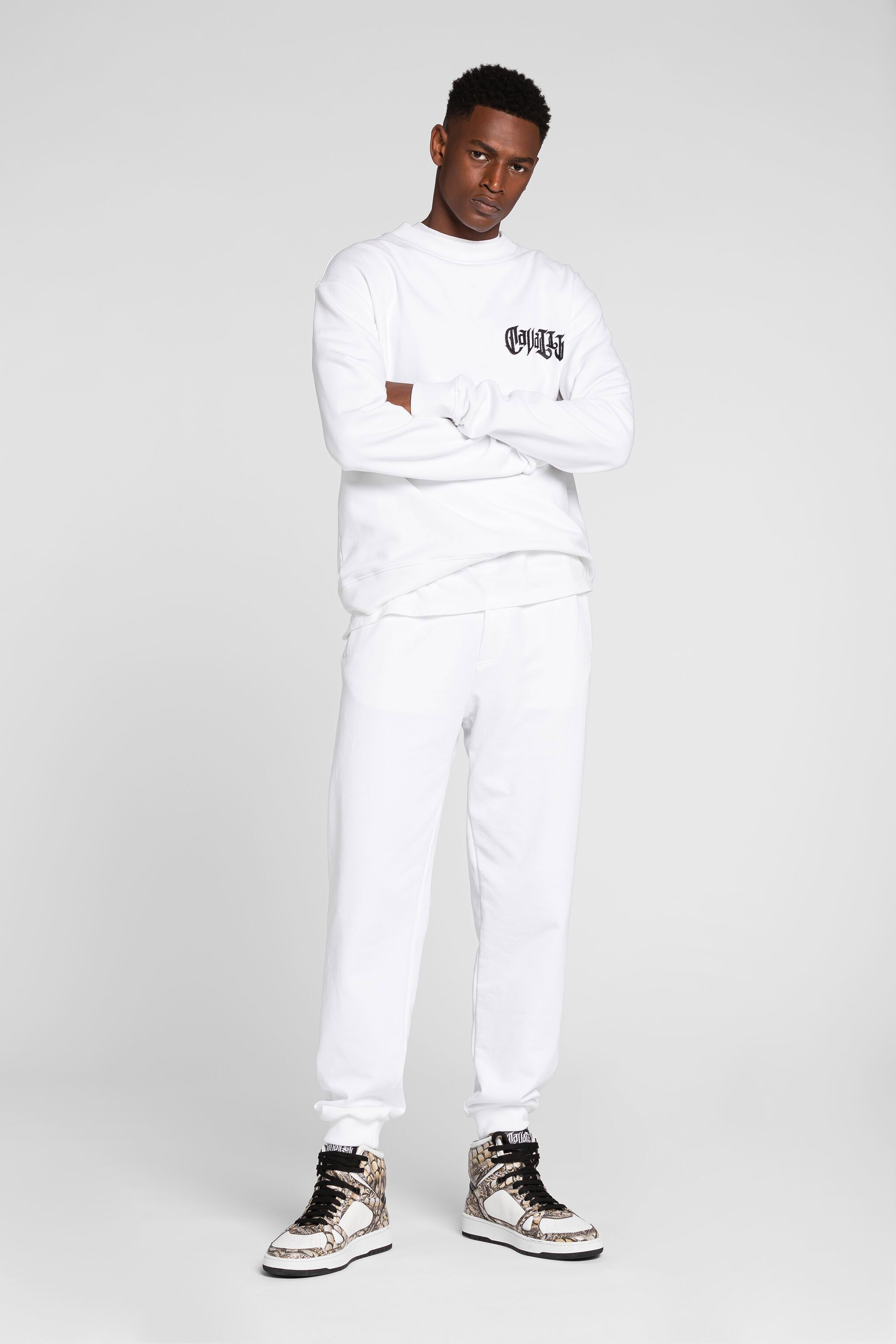 RC Graphic-print long-sleeve sweatshirt White QRT68B-CF050