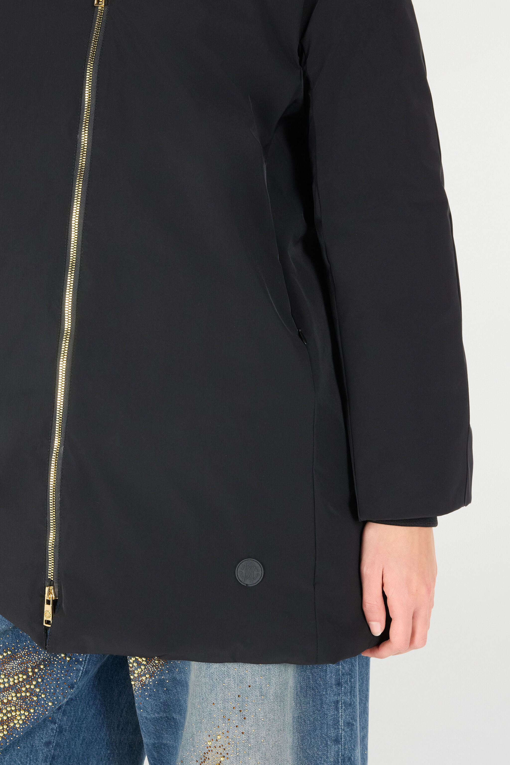 RC Long Padded Jacket Black OOT40K-SBO04