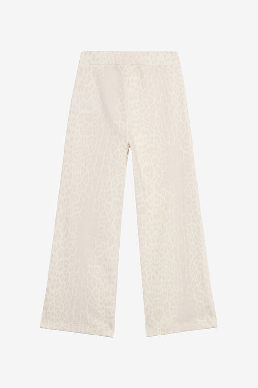 JU Ivory Track Pants with Jaguar Skin AVORY VJT23E-5OO52
