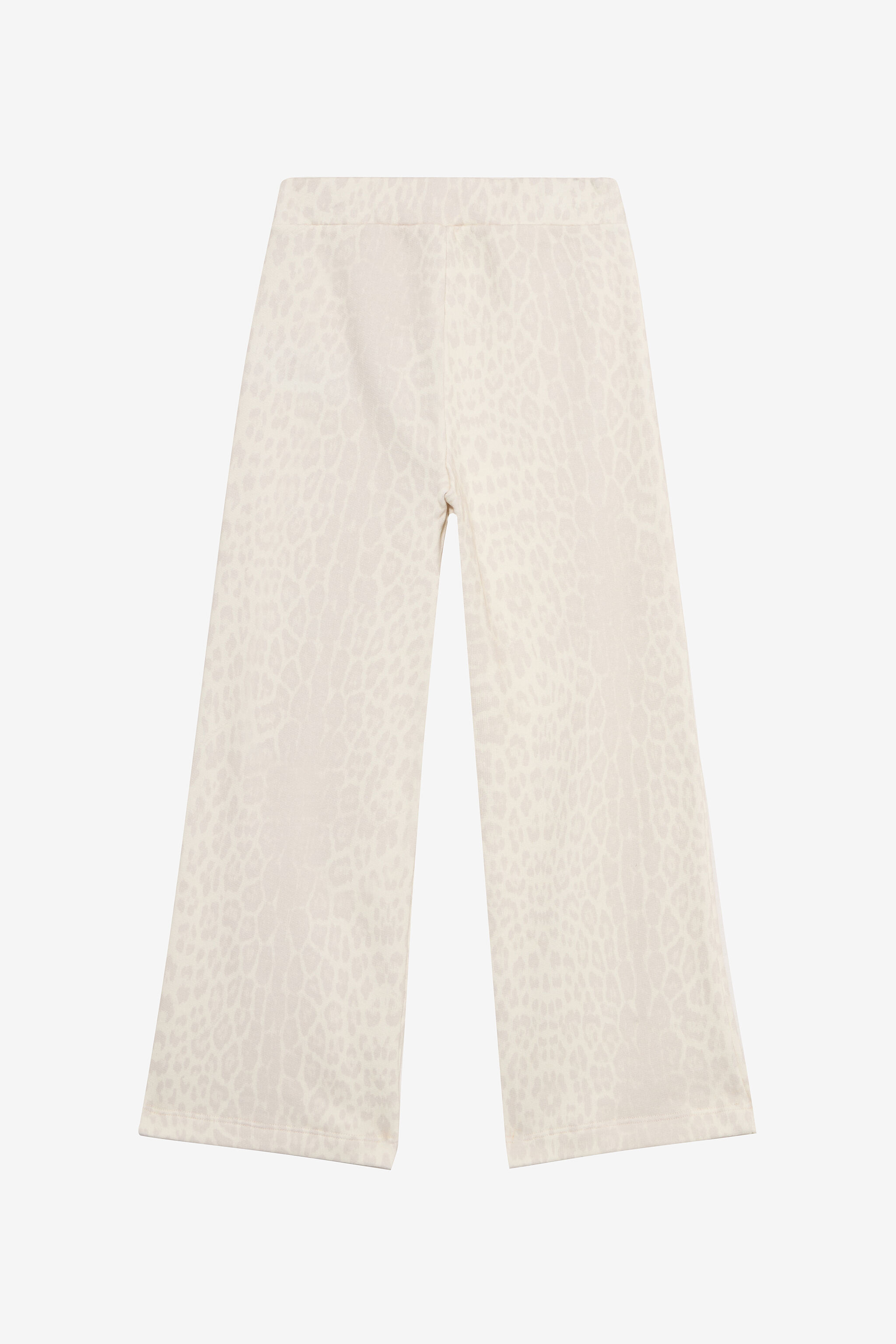 JU Ivory Track Pants with Jaguar Skin AVORY VJT23E-5OO52