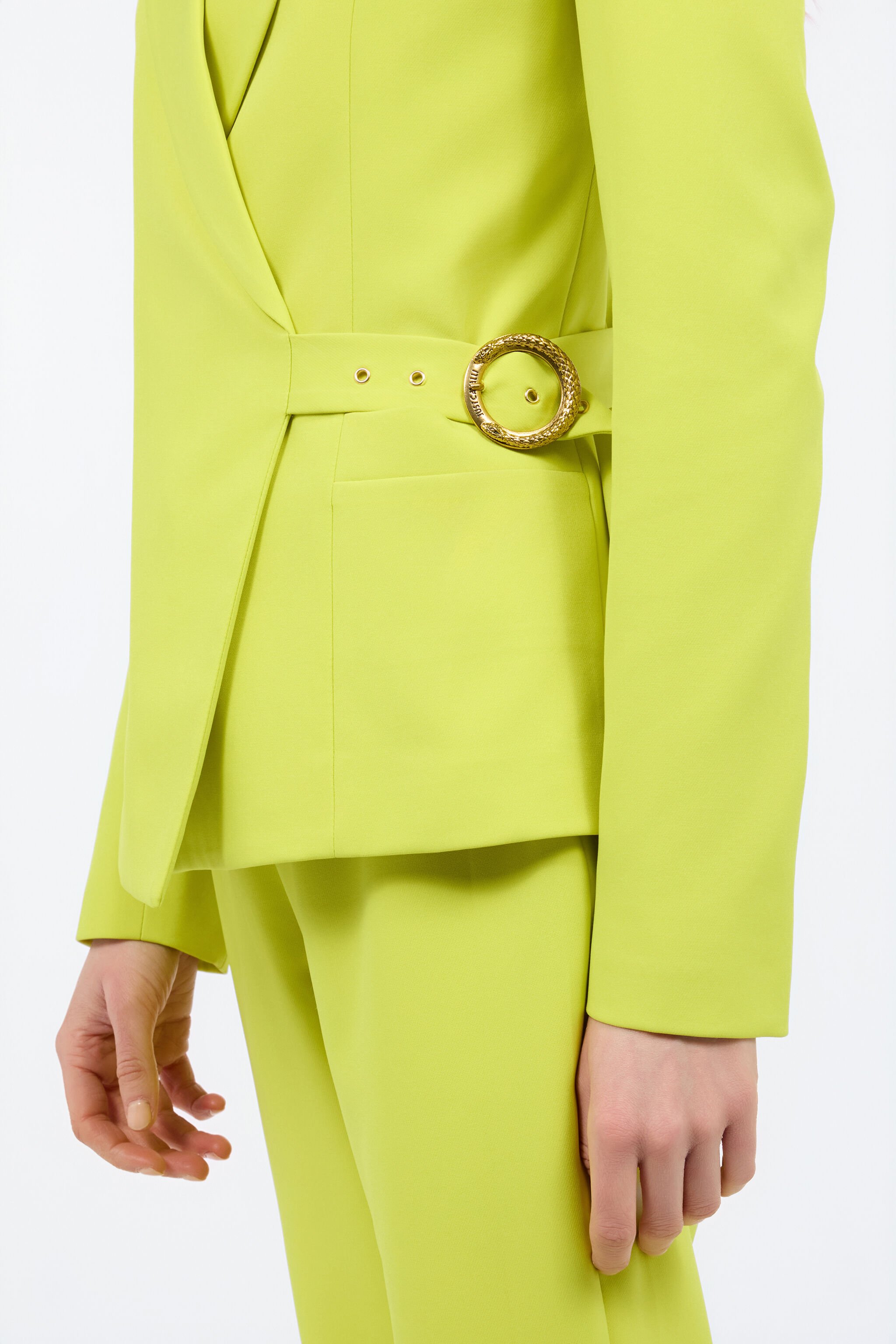 JC Jacket With Side Belt Light green UFT193-UF259