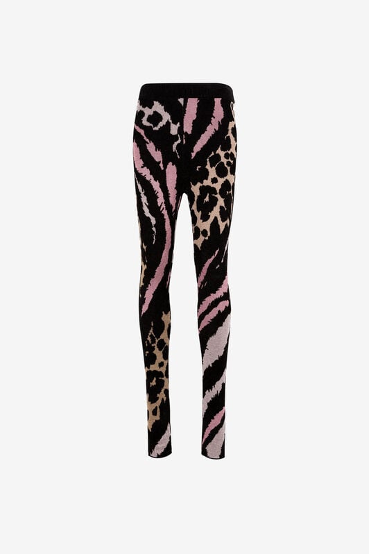 RC Legging à motifs Freedom et léopard en jacquard RC Legging à motifs Freedom et léopard en jacquard MULTICOLOR OKM202-MI014
