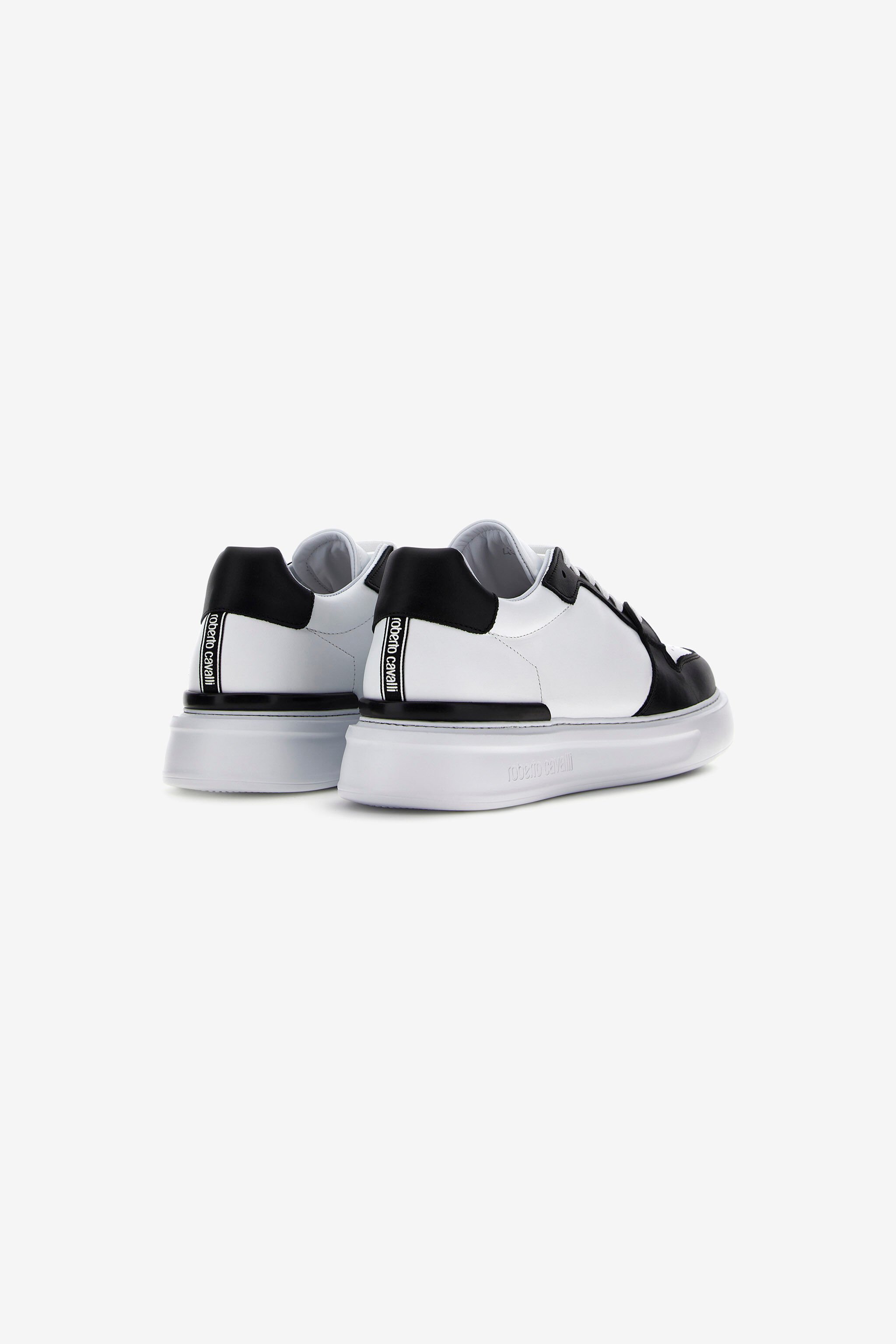 RC Logo-Print Sneakers Black/White JSS00R-PZ085