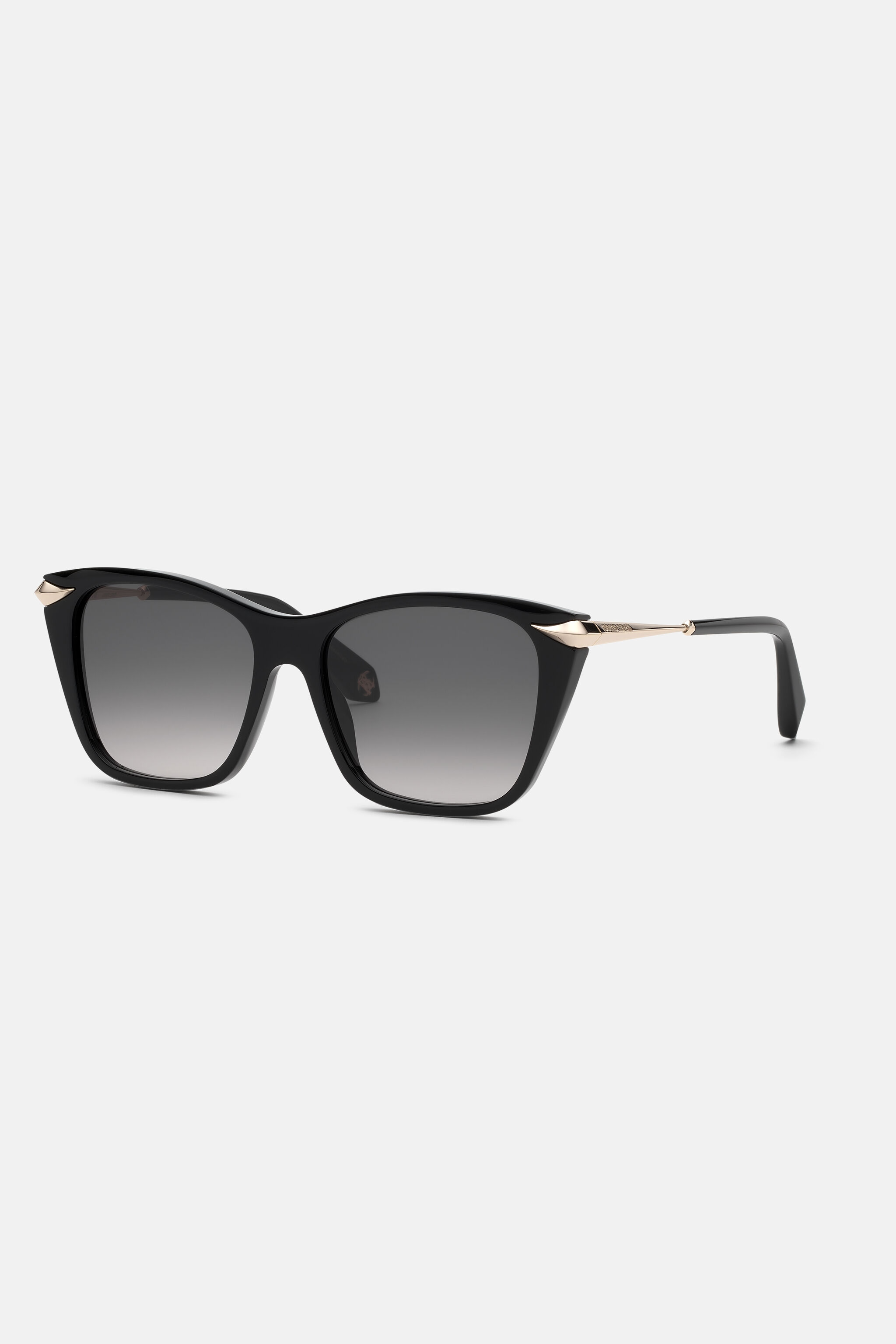 RC Sunglasses with acetate front combined with metal temples SHINY BLACK VALD04-ID240