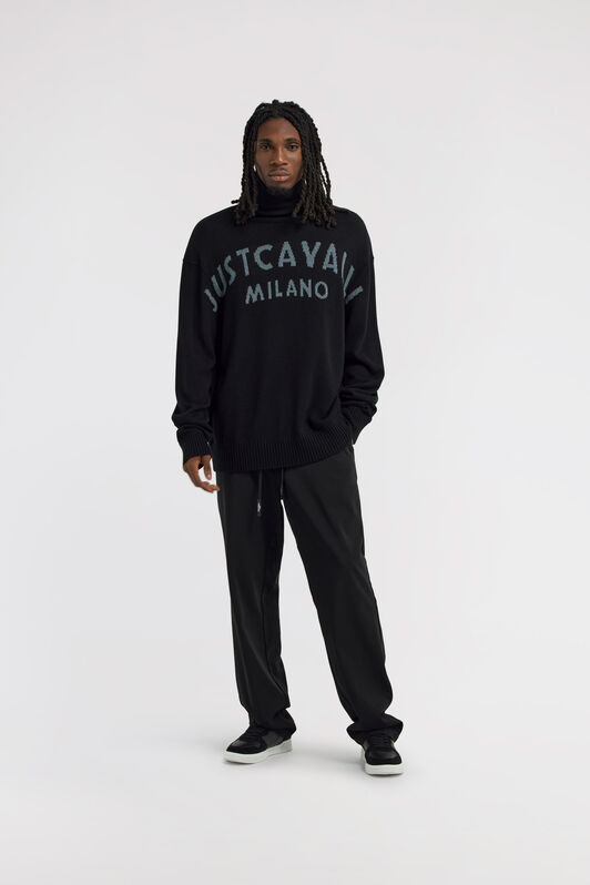 JC Just Cavalli Turtleneck sweater Noir TFM006-TF026