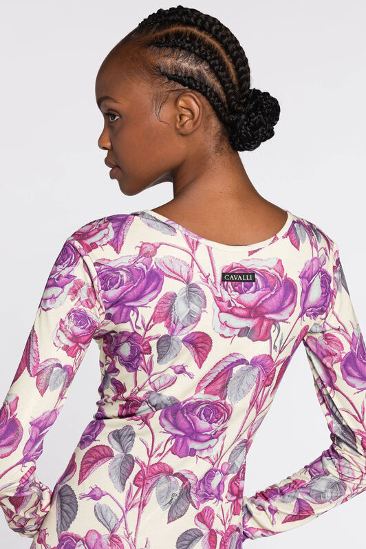 RC Rose-Print Dress Pink PQT10B-LNF03