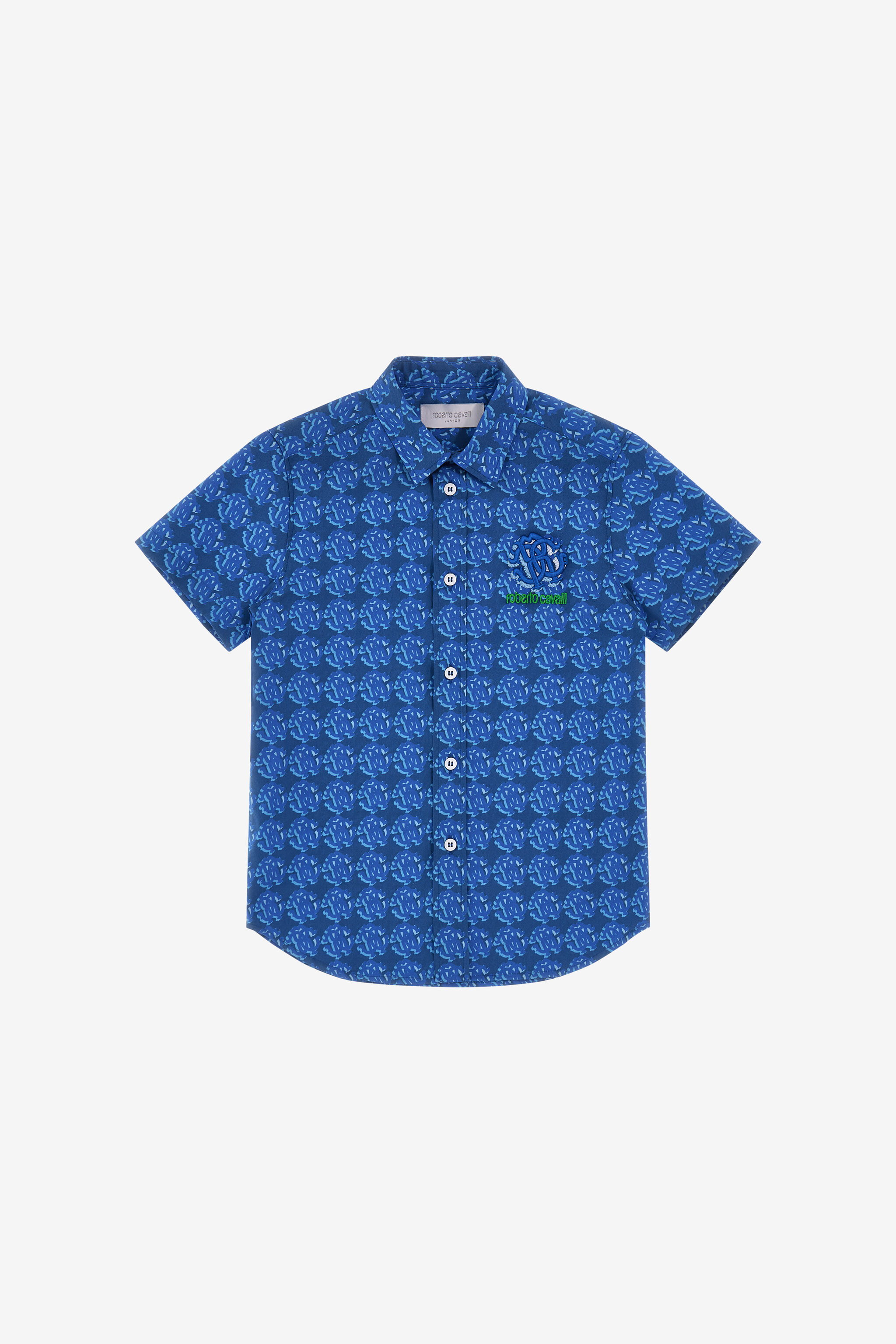 JU Shirt with Logo all over Blau SJT709-CII67