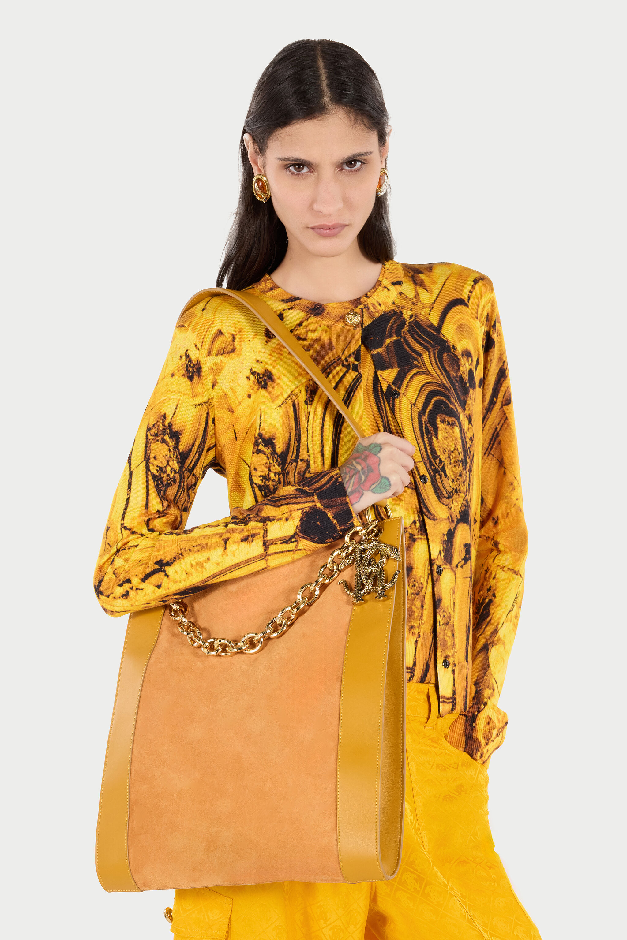 RC Shoulder Bag with Chain Jaune VKB005-PC219