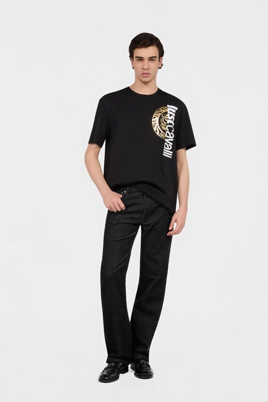 JC Black T-Shirt with Logo BLACK Q61256-Q0159