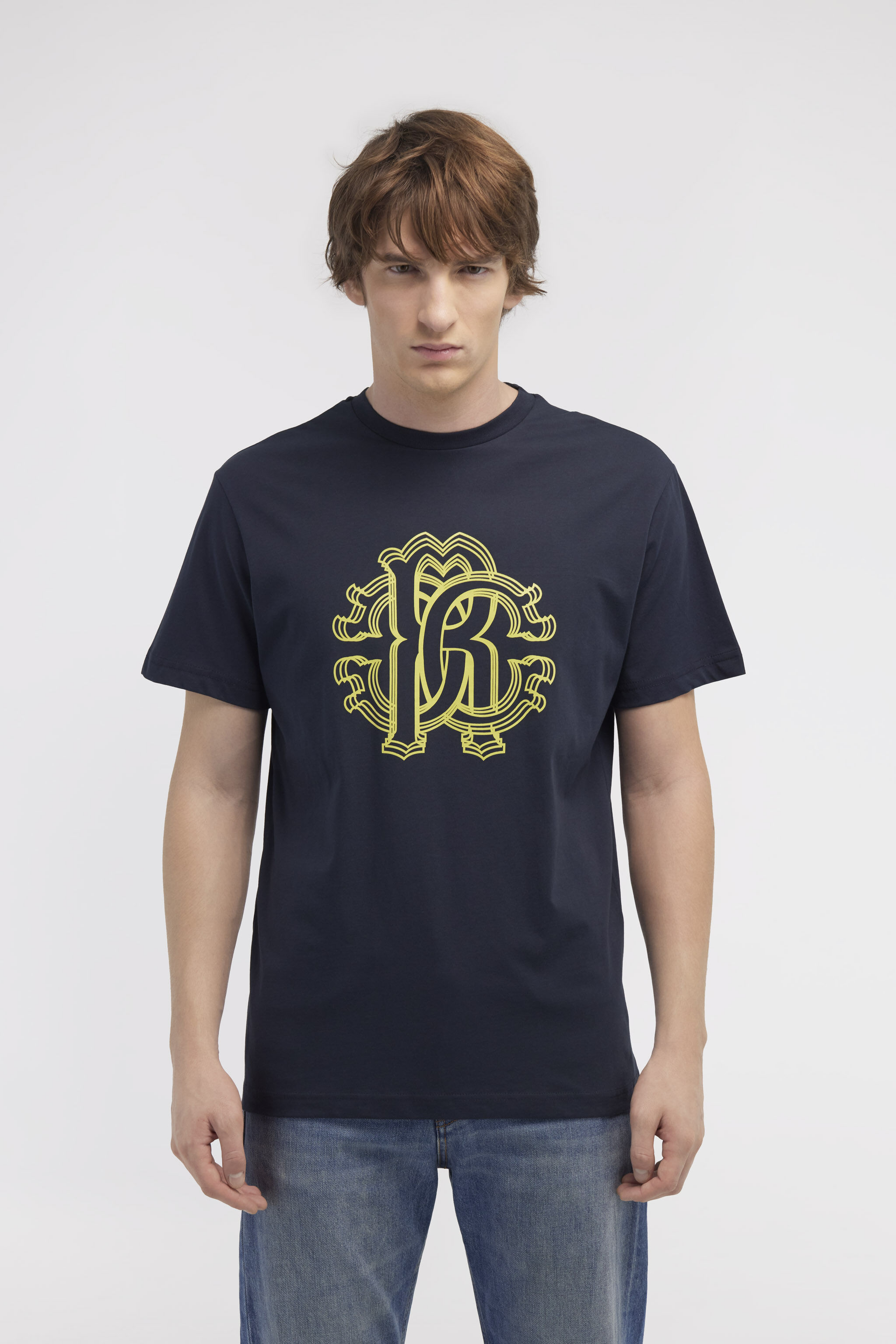RC T-shirt with Monogram RC Dark blue NOT60L-JD060