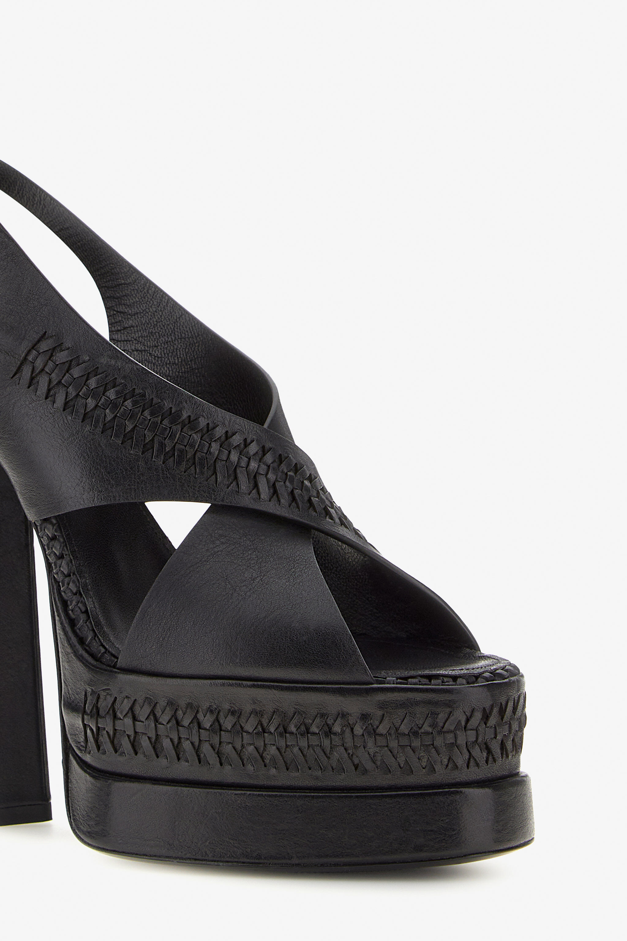 RC Sandali con platform Nero SWS007-PZ899