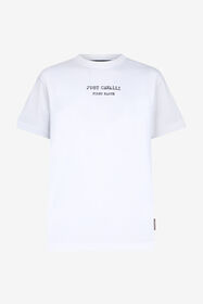 ${brand} White T-Shirt With Fired Earth Print ${colorDescription} ${masterID}