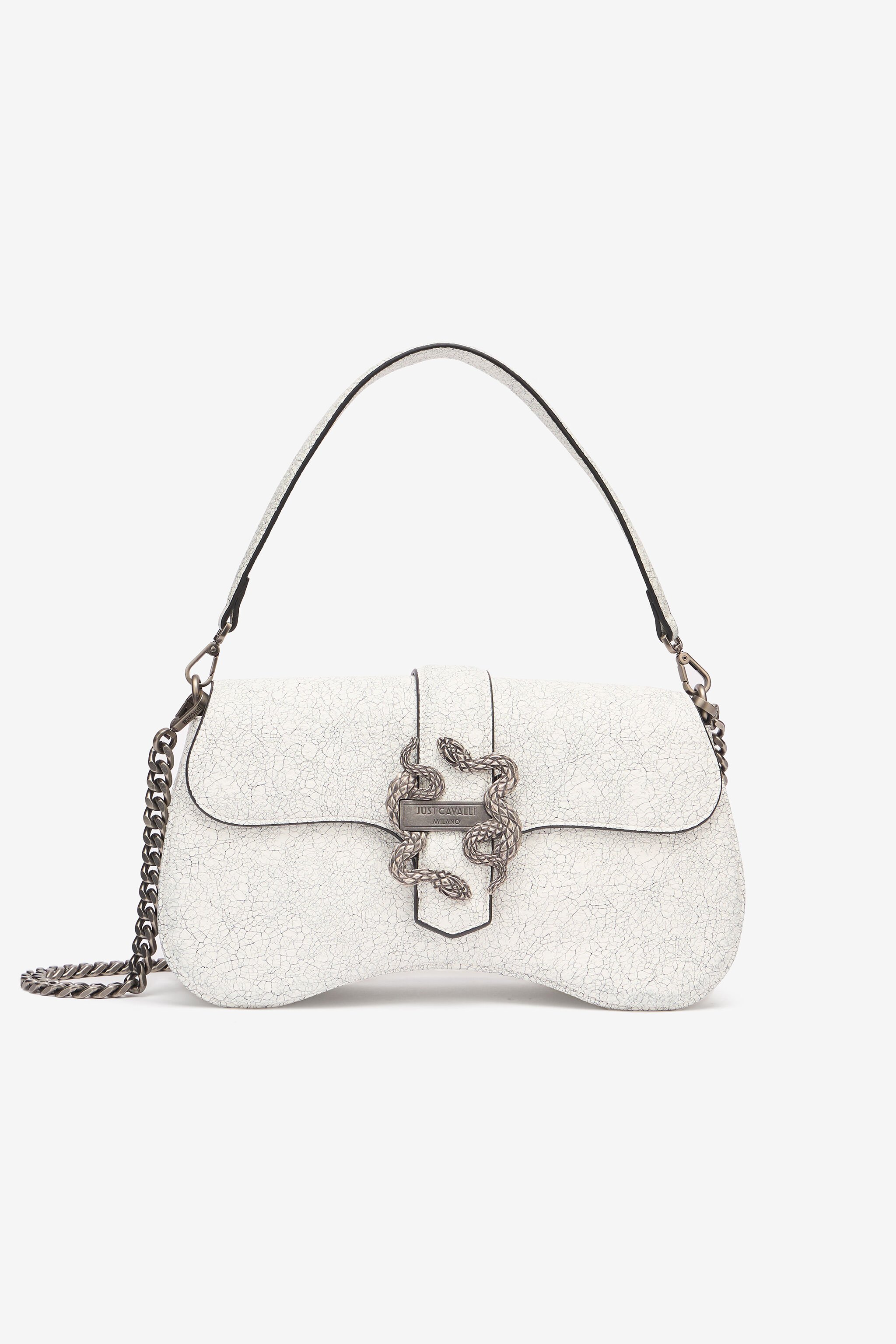 JC Bolso Efecto Mármol Con Mirror Snake Blanco UFB029-UF398
