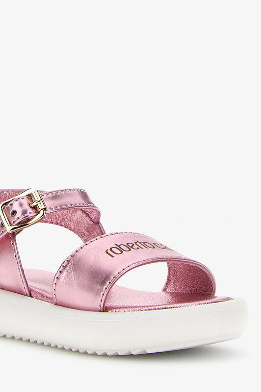 JU Sandali con logo RC OLD PINK SJS00A-AB076