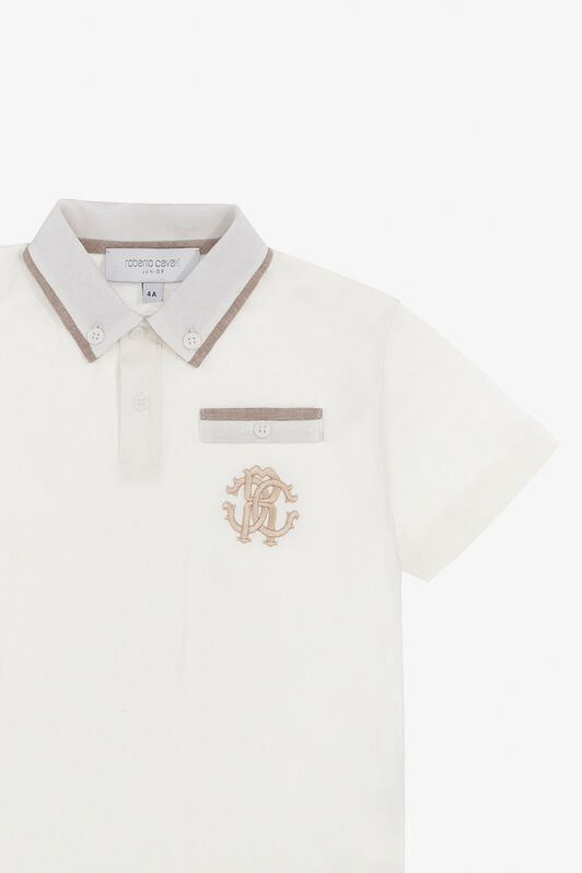 JU Rc Monogram Polo White SJT60B-JD001