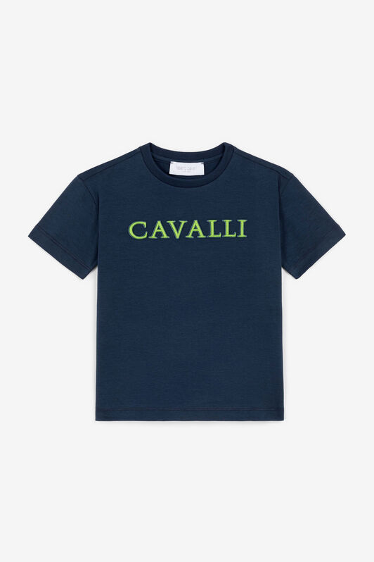 JU Logo-Embroidered T-Shirt JU Logo-Embroidered T-Shirt NAVY OJT677-ISA2J